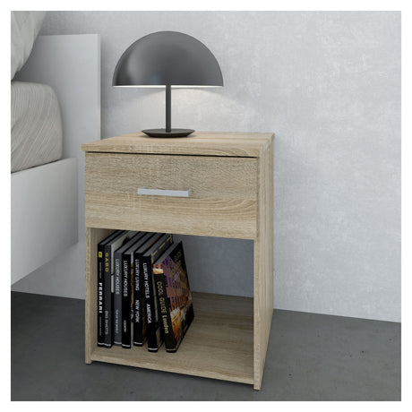 Space Nightstand, Oak-Look