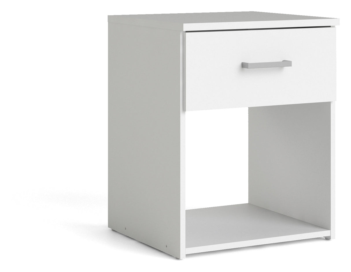 Space Bedside Table - White