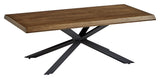 Helsingfors soffbord - Smoked Oak/Black Metal, 68x130