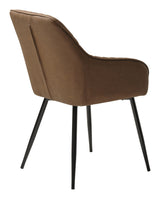 Milton Dining Chair, Brown Pu