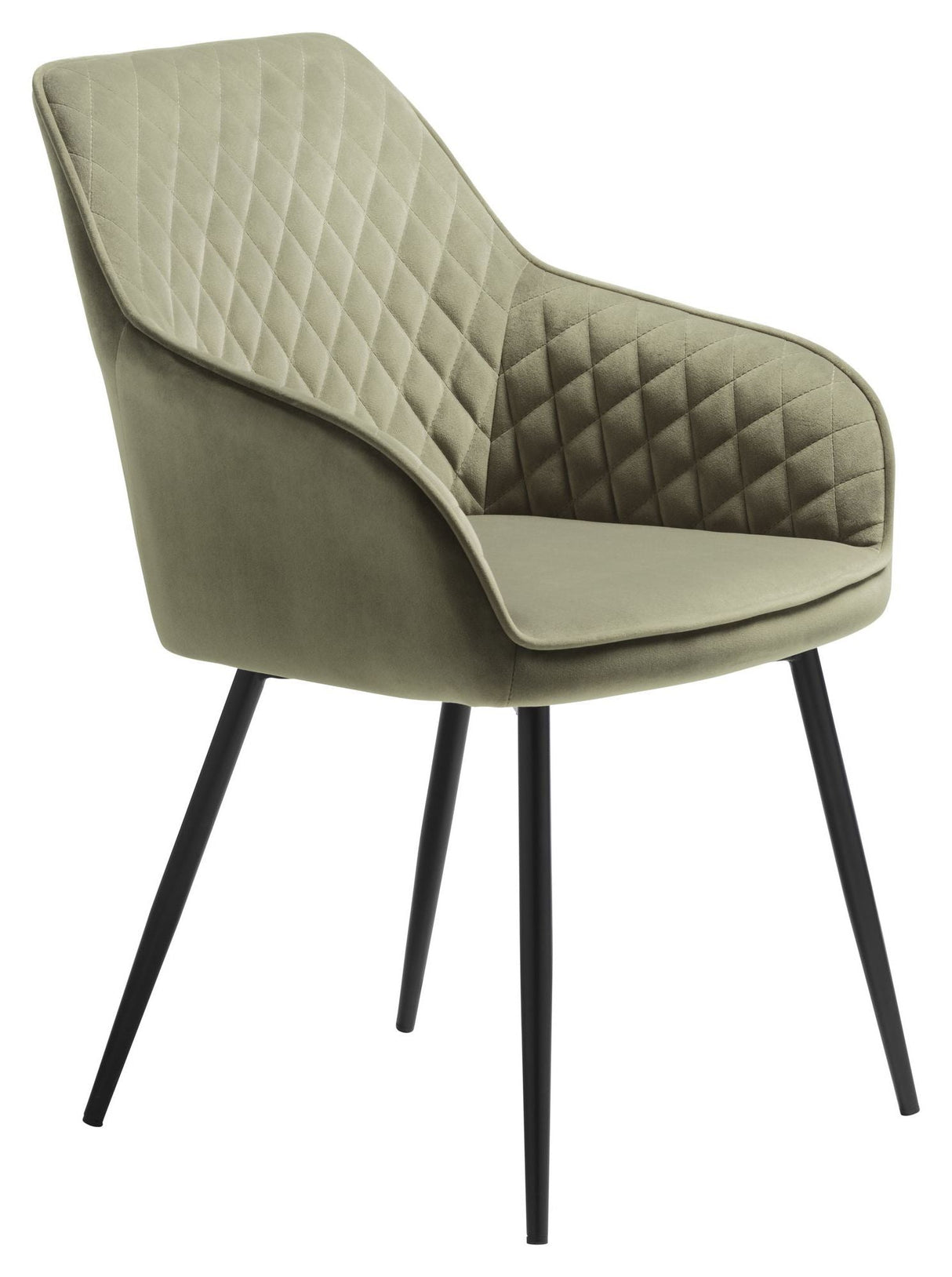 Milton Dining Chair, Olive Green Velvet