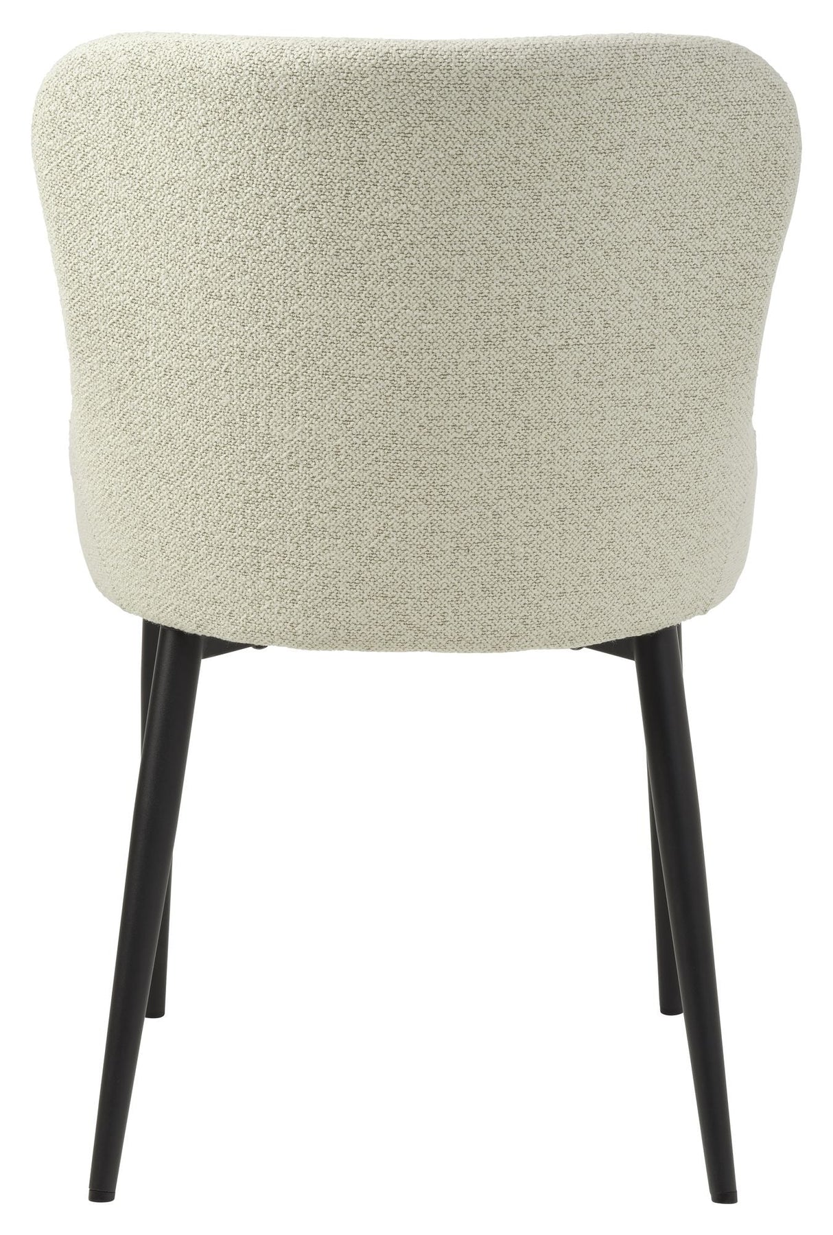 Ontario Dining Chair, Offwhite Bouclé