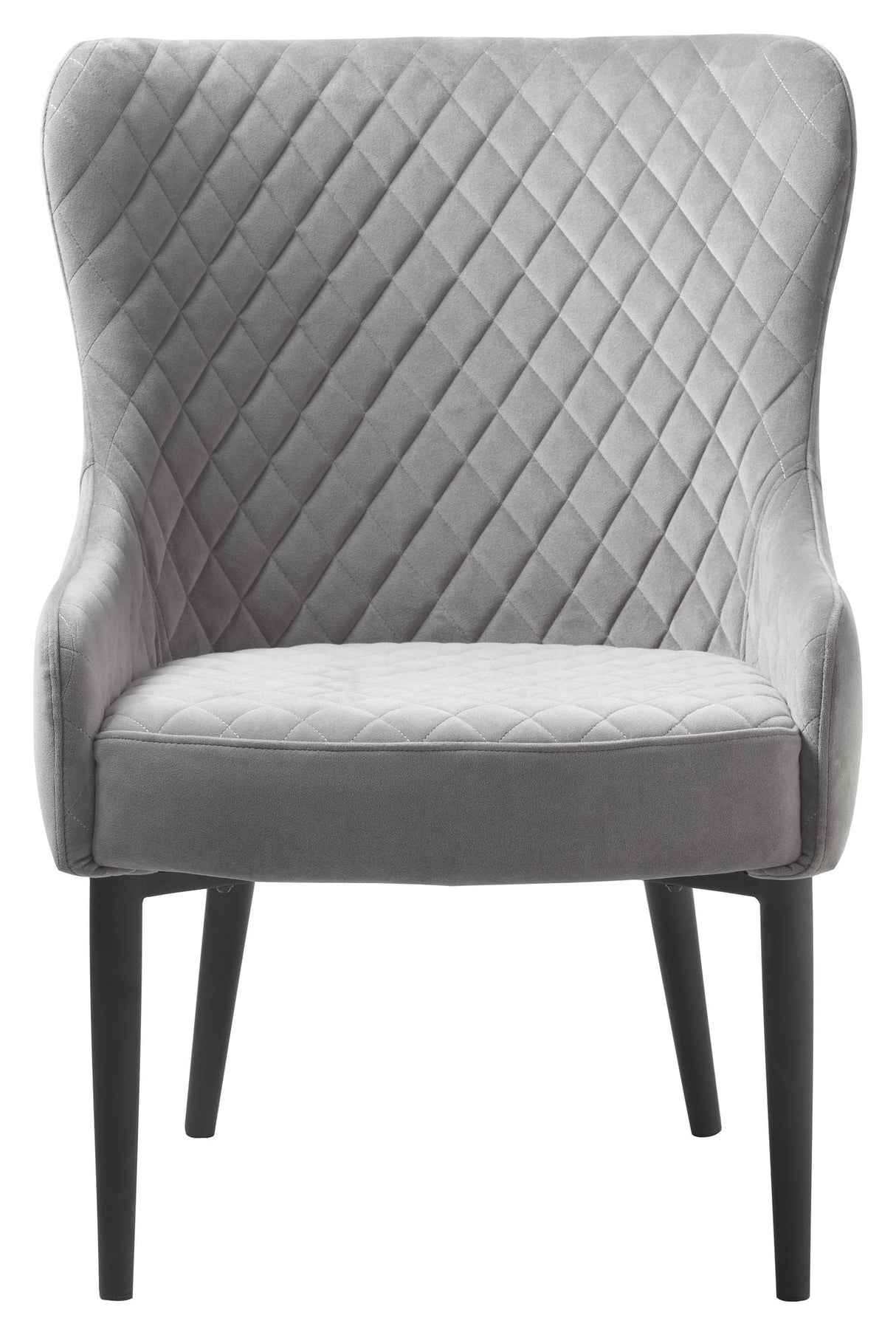 Ottowa Lounge Chair, Grey Velvet