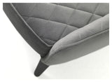 Ottowa Lounge Chair, Grey Velvet