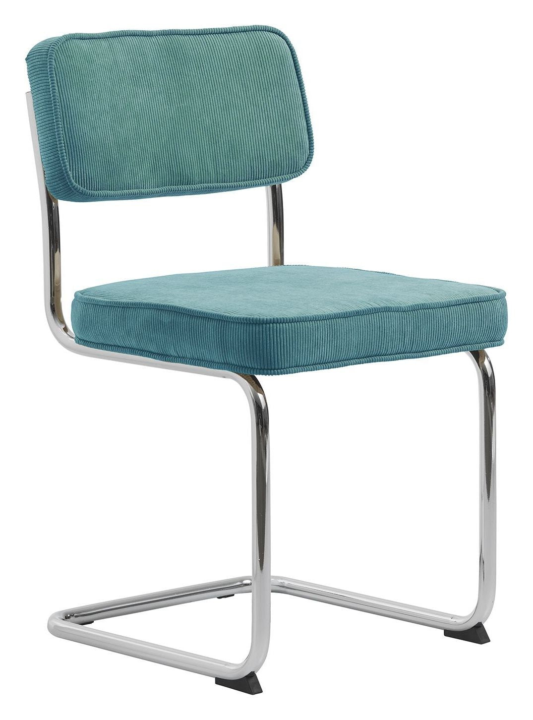 Rupert Dining Chair - Blue Velvet/Chrome