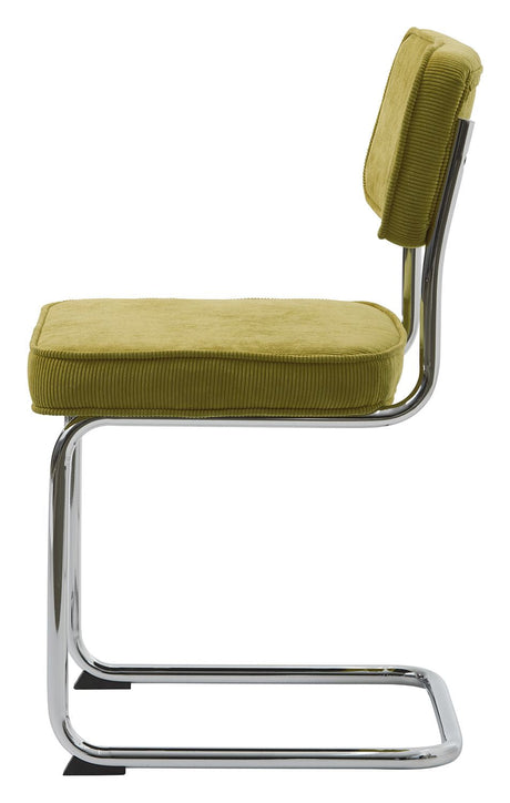 Rupert Dining Chair - Green Velvet/Chrome