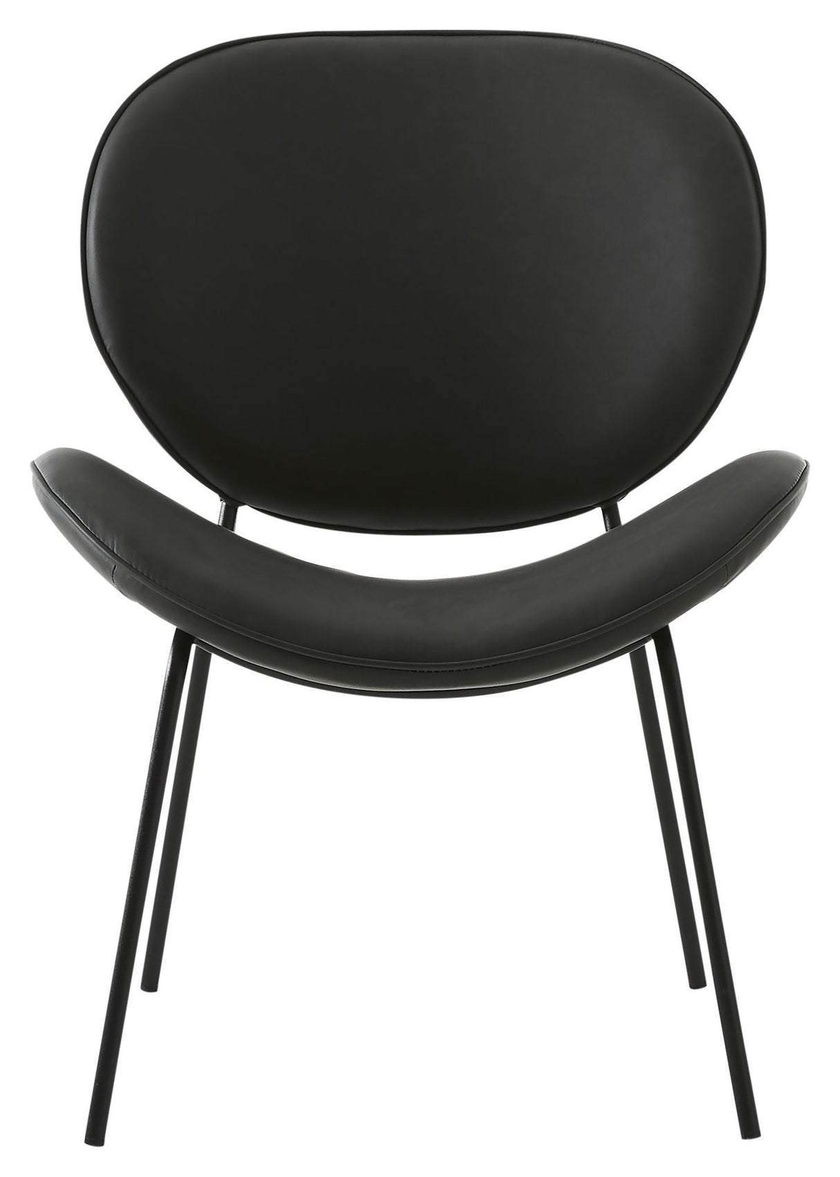 Sault Lounge Chair - Dark Grey Pu