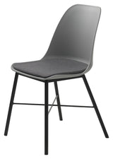 Whistler Dining Chair, Grey PP/Black Metal