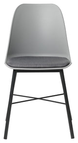 Whistler Dining Chair, Grey PP/Black Metal