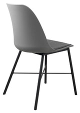 Whistler Dining Chair, Grey PP/Black Metal