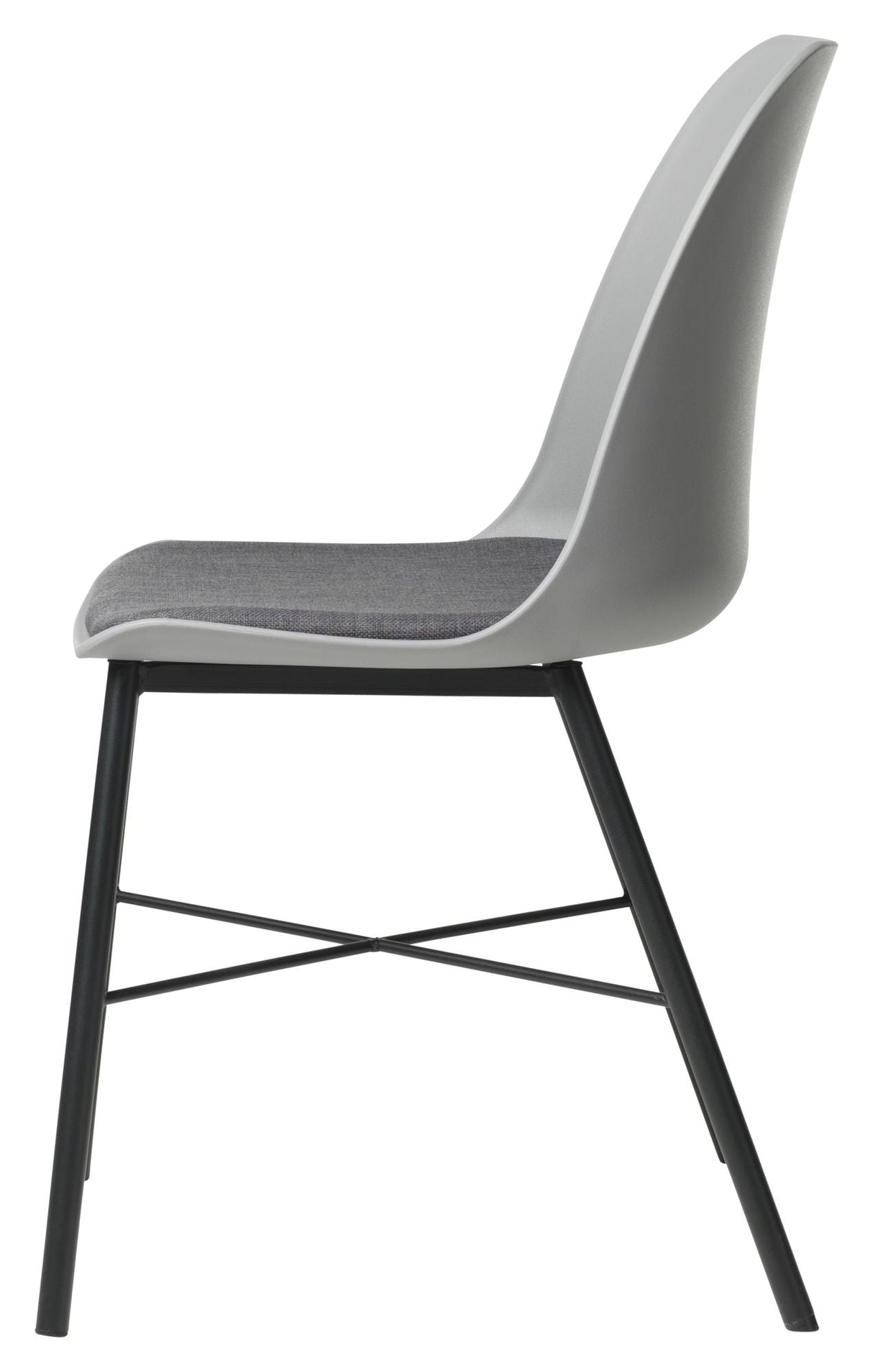 Whistler Dining Chair, Grey PP/Black Metal