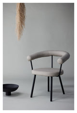 Västers x Josefin Lustig Dining Chair - Off White Faux Leather