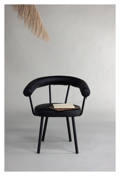 Västers x Josefin Lustig Dining Chair - Black Leatherette