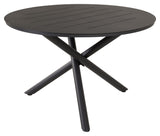 Alma Garden Table, Black Alu, Ø120