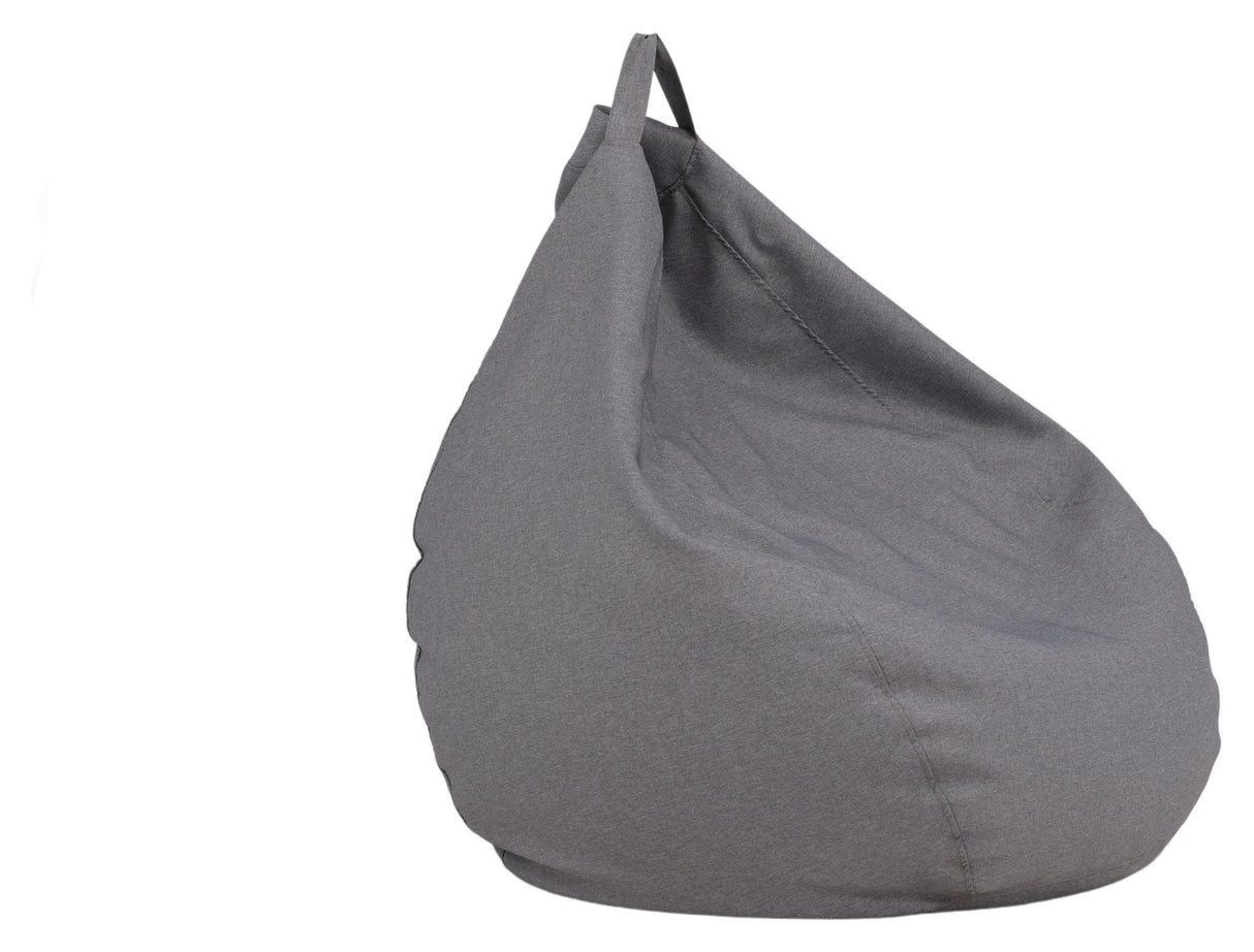 Bago beanbag stol, mörkgrå tyg, 80x53x110