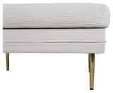 Boom Ottoman, Beige Velvet