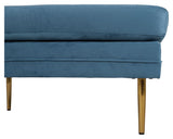 Boom Ottoman, Blue Velvet