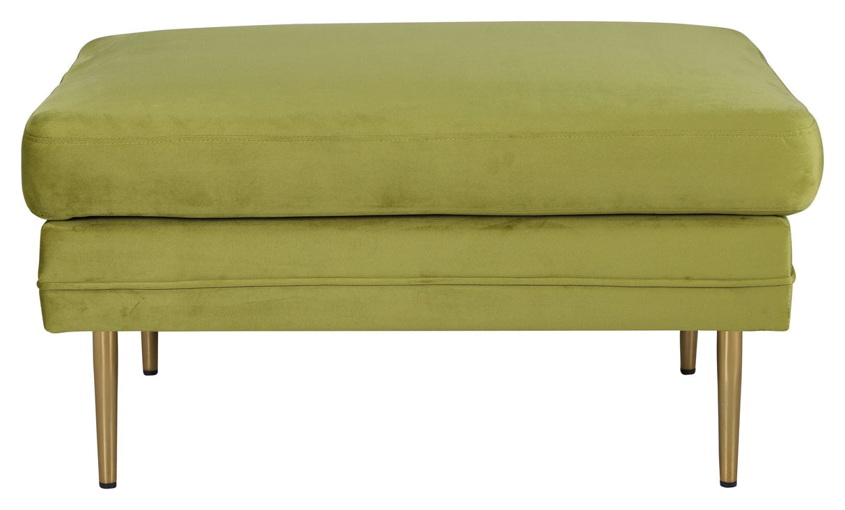 Boom ottoman, lime velor