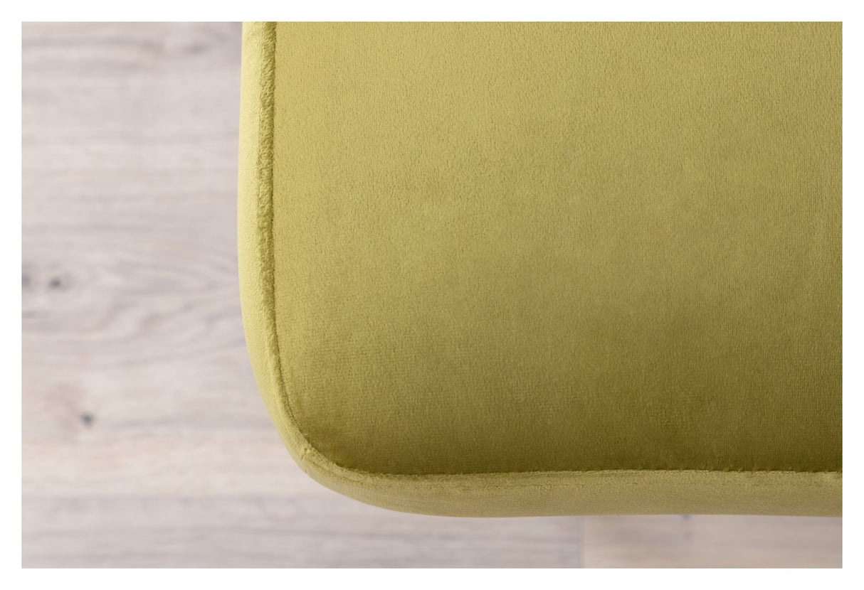 Boom ottoman, lime velor