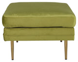 Boom ottoman, lime velor