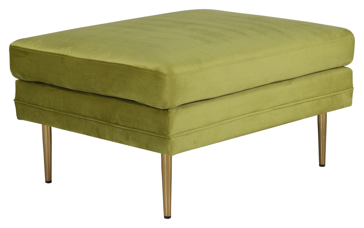 Boom ottoman, lime velor