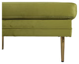 Boom ottoman, lime velor