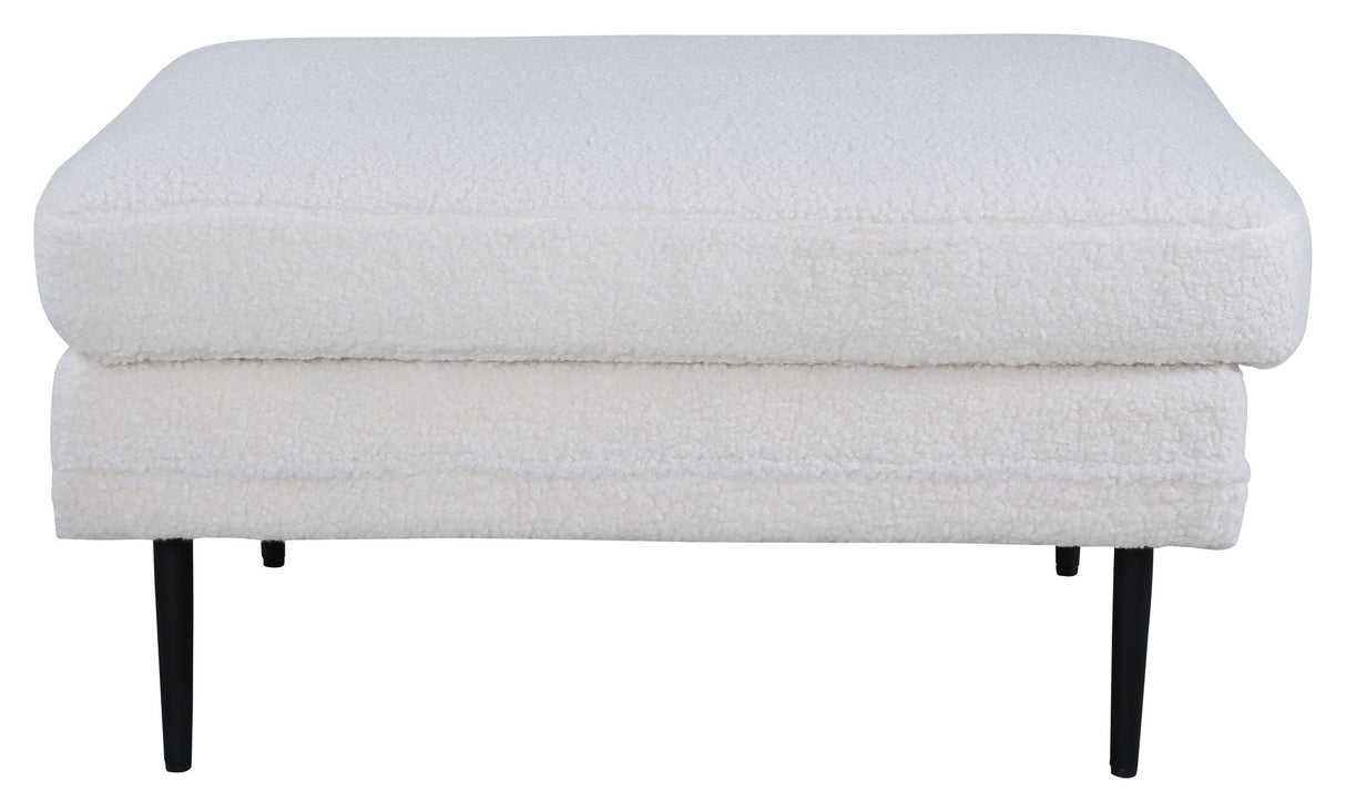 Bom ottoman, offwhite Teddy