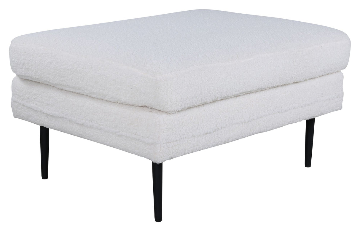 Bom ottoman, offwhite Teddy