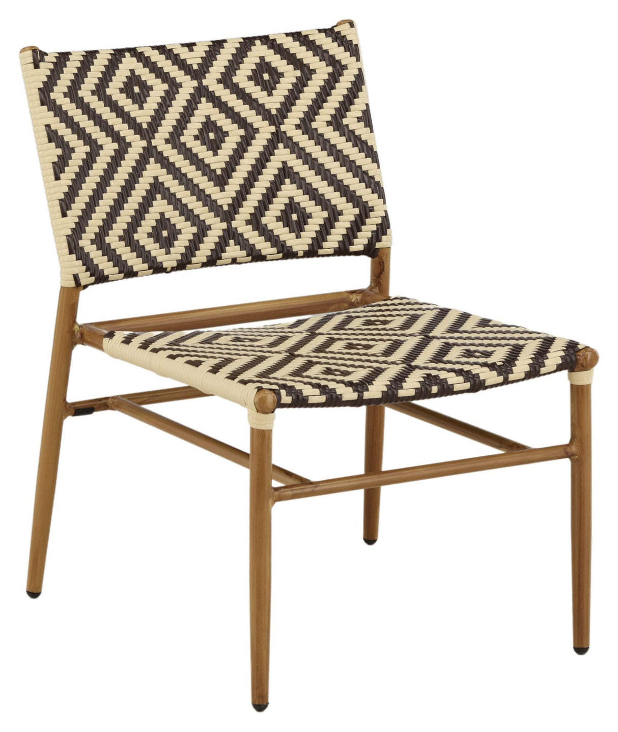 Calapan Lounge Chair Beige/Brown Alu