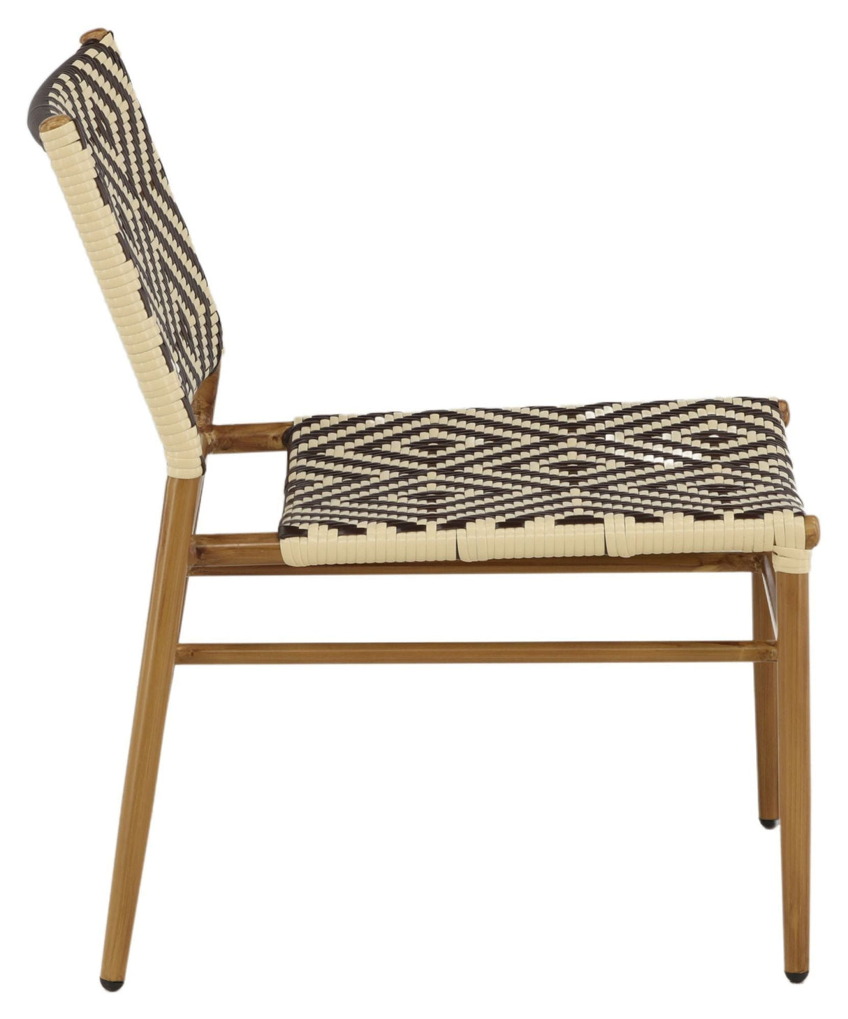 Calapan Lounge Chair Beige/Brown Alu