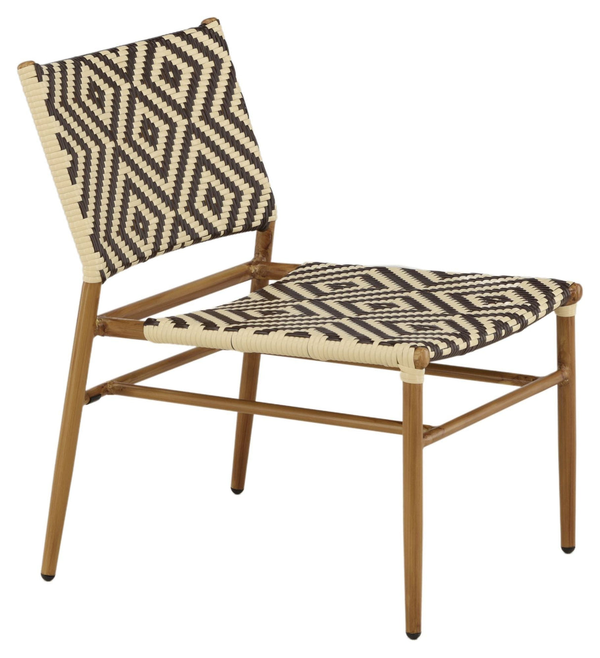 Calapan Lounge Chair Beige/Brown Alu