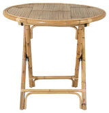 Cane Cafe Table, Bamboo, Ø80