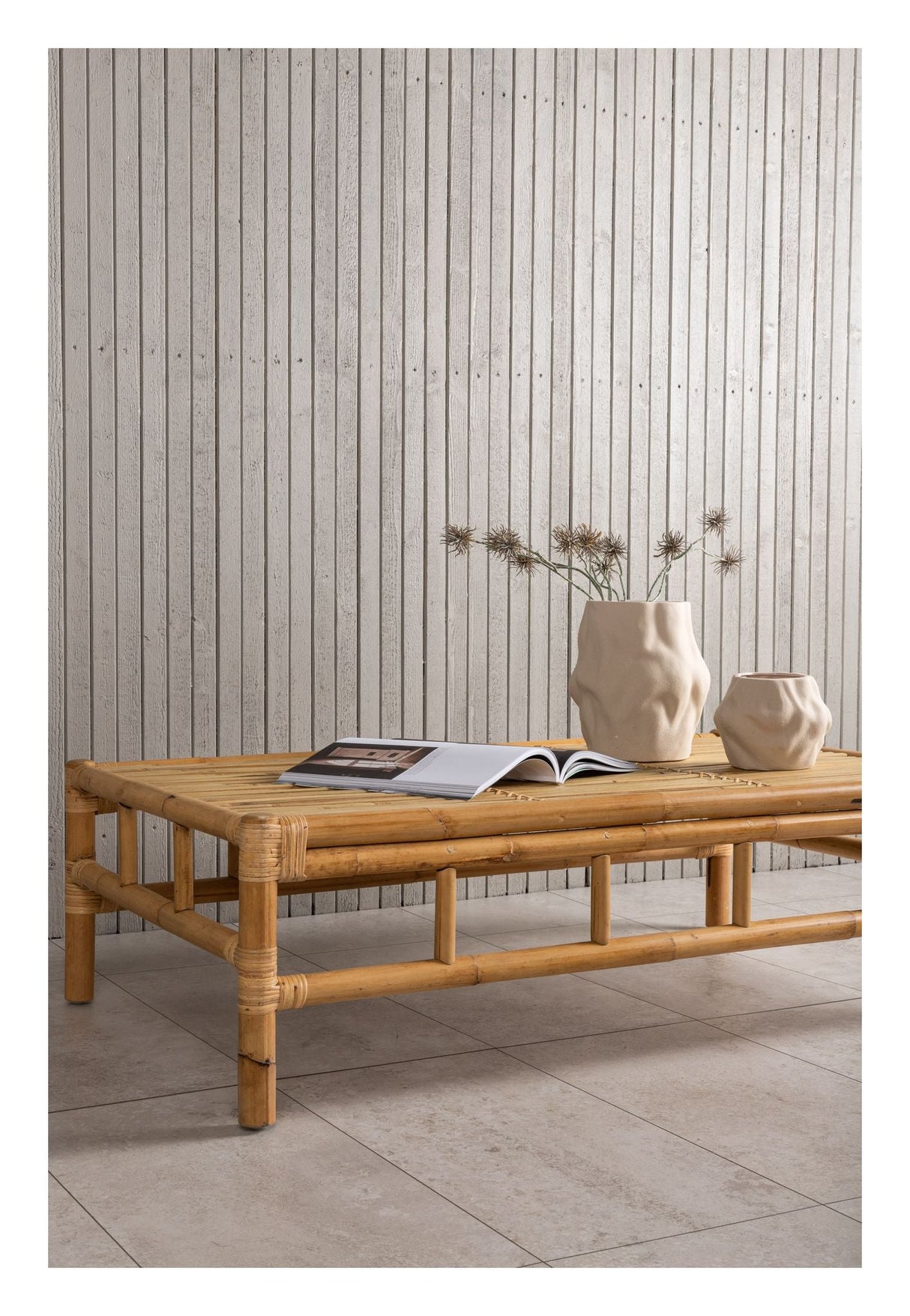 Cane Lounge Table 70x120 - Bambu