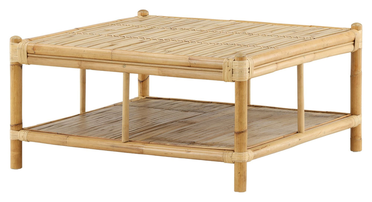 Cane Lounge Table - Bamboo