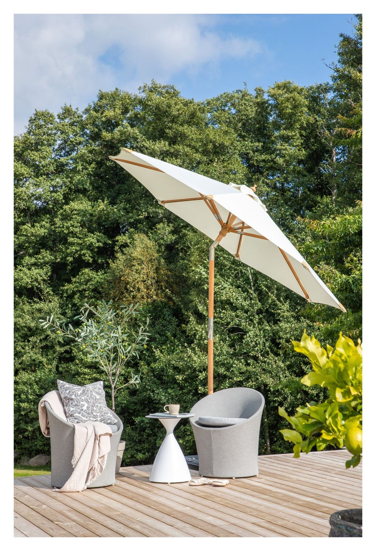 Cerox Parasol - White