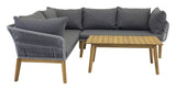 Chania Lounge Kit - Acacia/Gray