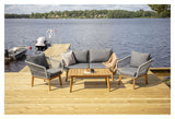 Chania Lounge Set Acacie/Gray