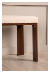 Chester Bench - Dark Walnut Look/Off -White