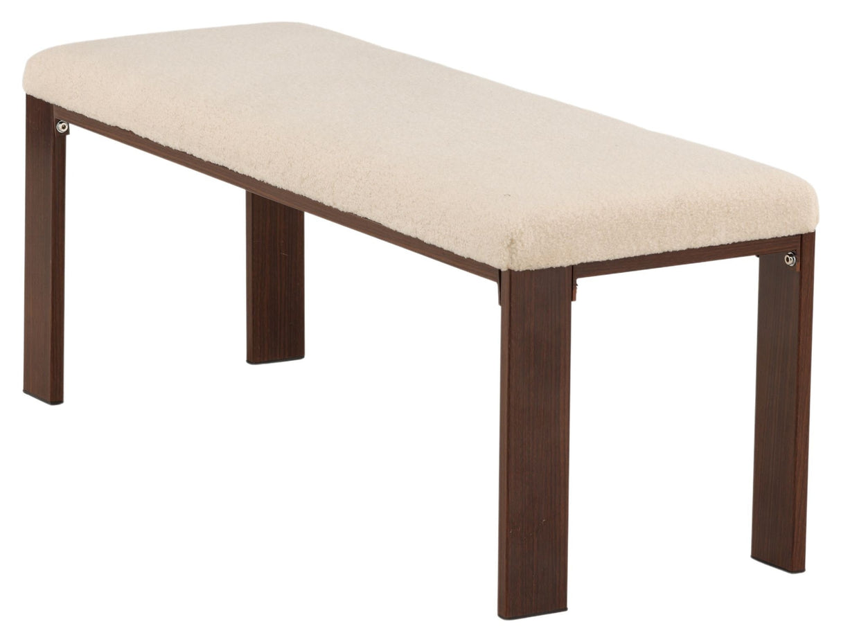 Chester Bench - Dark Walnut Look/Off -White