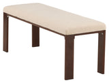 Chester Bench - Dark Walnut Look/Off -White