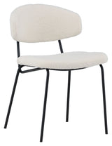 Chico Dining Chair - White Bouclé