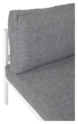 Copacabana Lyx, Mid, White Alu/Grey Cushion