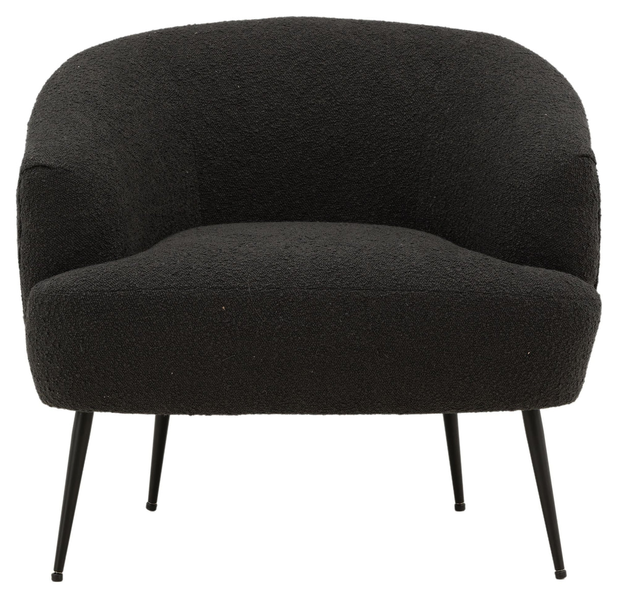 Derry Lounge Chair - Black/Grey Bouclé