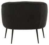 Derry Lounge Chair - Black/Grey Bouclé