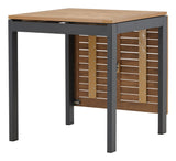 Diego Café Table, Aluminium, Brown