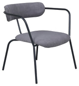 Duffy Lounge Chair, Grey Corduroy