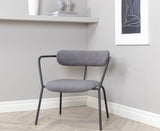 Duffy Lounge Chair, Grey Corduroy