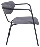 Duffy Lounge Chair, Grey Corduroy