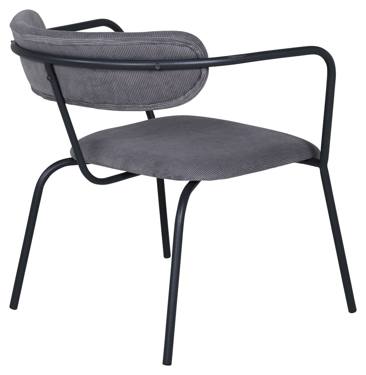 Duffy Lounge Chair, Grey Corduroy