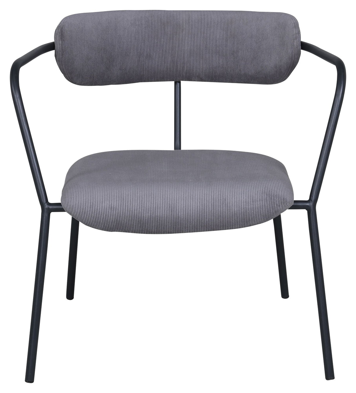 Duffy Lounge Chair, Grey Corduroy